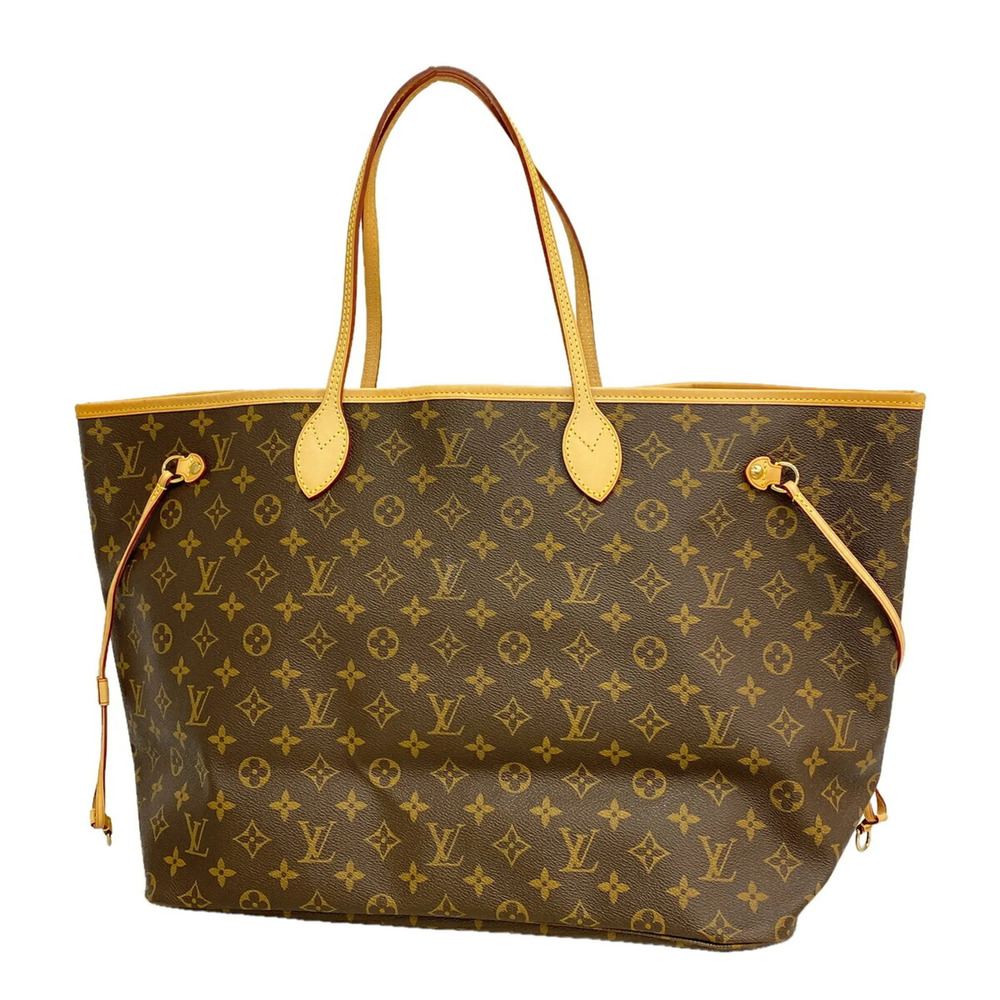 Louis Vuitton Monogram Neverfull GM Tote Bag M40157 Brown (Women's)